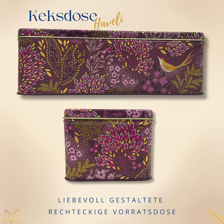 MediMuc Geschenkdose Design Sara Miller - Liebevoll gestaltete rechteckige Vorratsdose - Motiv Havel