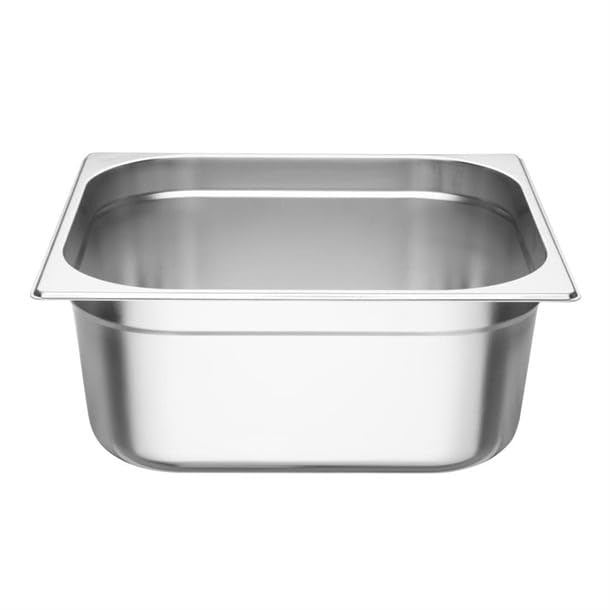 Vogue 2/3 Gastronorm-Pfanne, Edelstahl, 13 l / 150 mm tiefer Lebensmittelbehälter 150mm, 150mm
