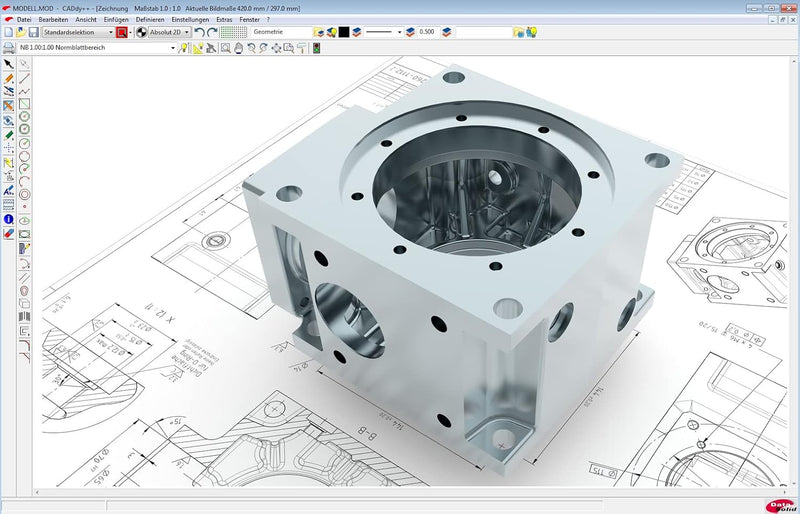 BeckerCAD 14 3D - Professionelle 2D und 3D Konstruktion Architektur, Maschinenbau, Elektrotechnik, S
