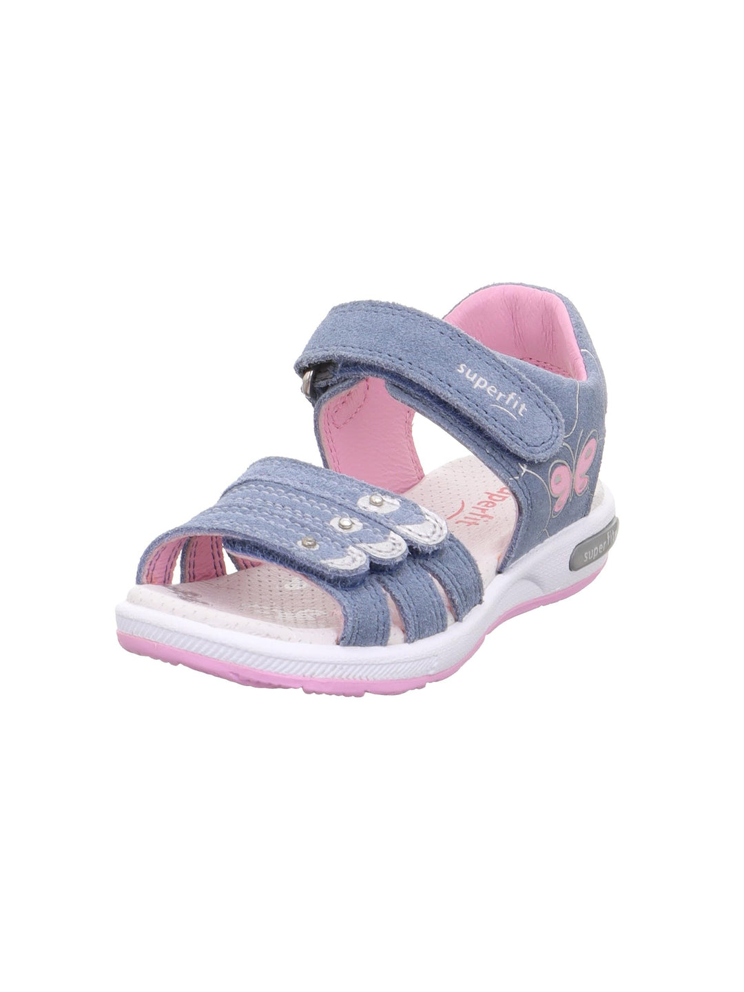 Superfit Mädchen Emily Sandale 24 EU Blau Rosa 8020, 24 EU Blau Rosa 8020