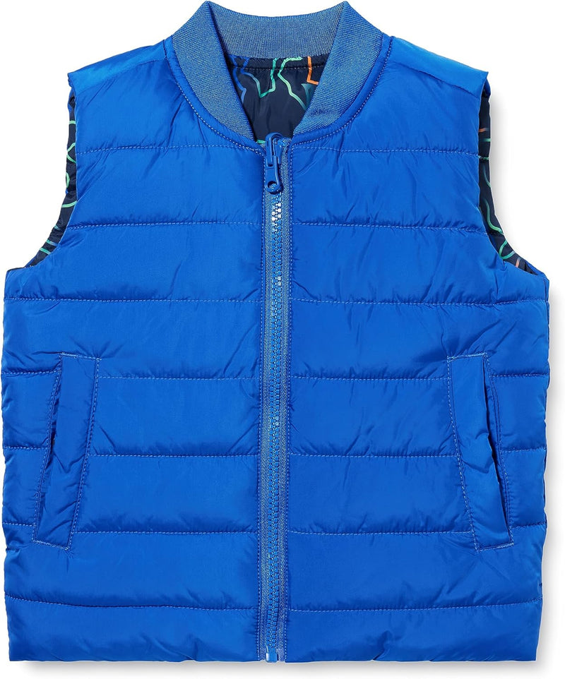 s.Oliver Jungen Outdoor Weste mit Wendefunktion 110 Blau, 110 Blau