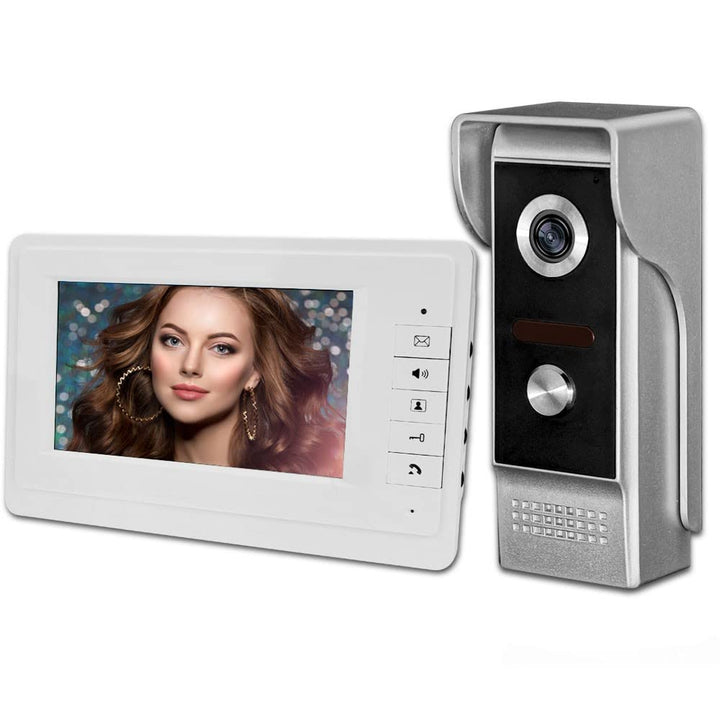 YiToo 7" Video Intercom verdrahtetes Home Video Tür Telefon Türklingel System EIN Innenmonitor mit E