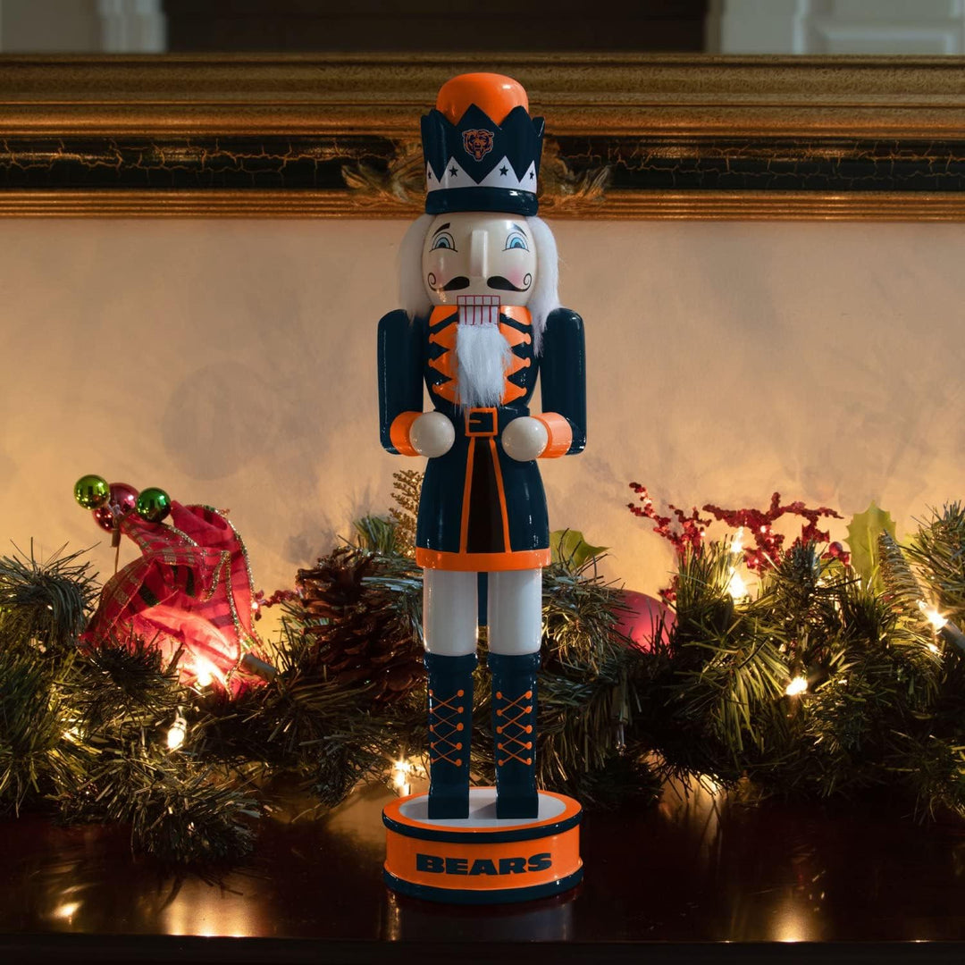 FOCO Chicago Bears NFL Nussknacker Holzfigur 35cm