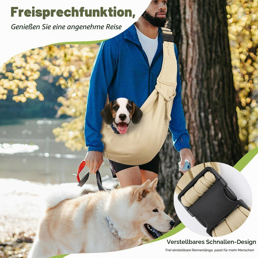 Pawaboo Hundetragetasche für Kleine Hunde, Wendbare, Freihändige Hundetragetaschen, Welpentragetasch