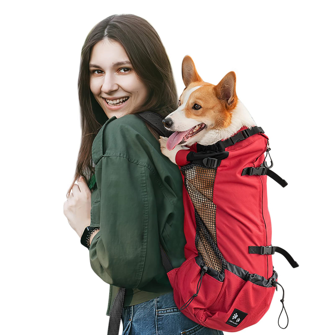 Galatée Hundetragerucksack, Tragbarer Verstellbarer Hunderucksack, Belüfteter Haustiertragerucksack,