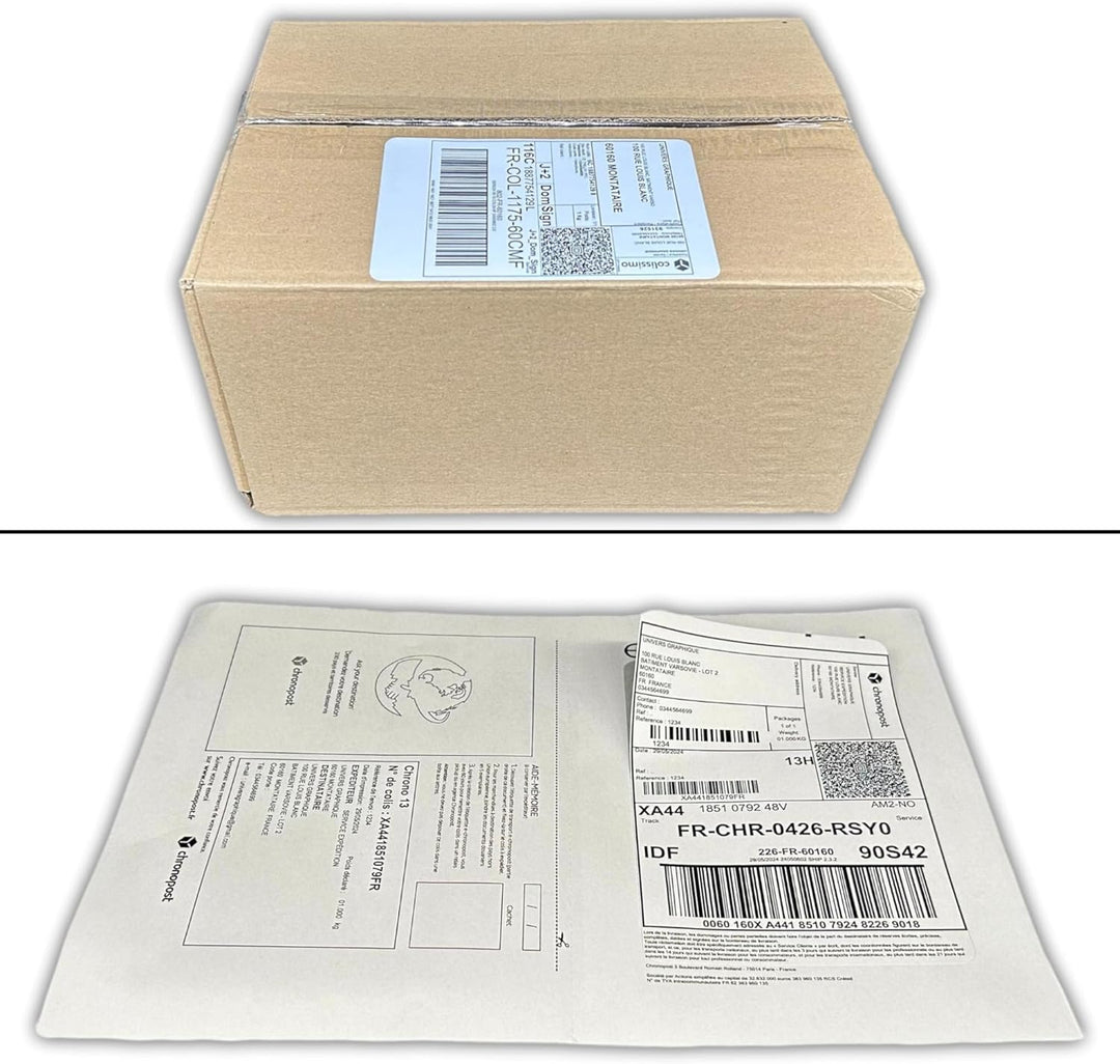 500 Blatt DIN A4 zu je 2 Etiketten (210 x 148,5 mm)= 1000 bedruckbare Etiketten, permanent haftend,