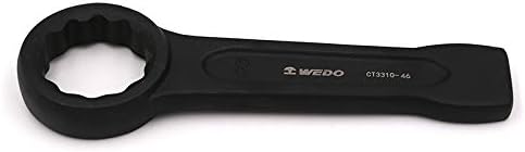 WEDO Schlag-Ringschlüssel,40 Chromstahl Ring-Maulschlüssel,Schraubenschlüssel,SW 60mm,Länge 274mm,Ri