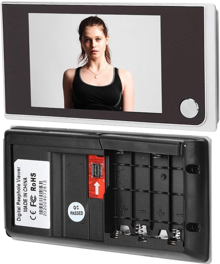 ASHATA 3,5 Zoll Digitale Türspion-Überwachungskamera,HD-LCD-Farbbildschirm 120°-Winkelansicht 24-Stu