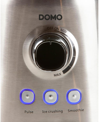 Domo DO710BL - Blender 1000W - 1,5L, Silber/Schwarz