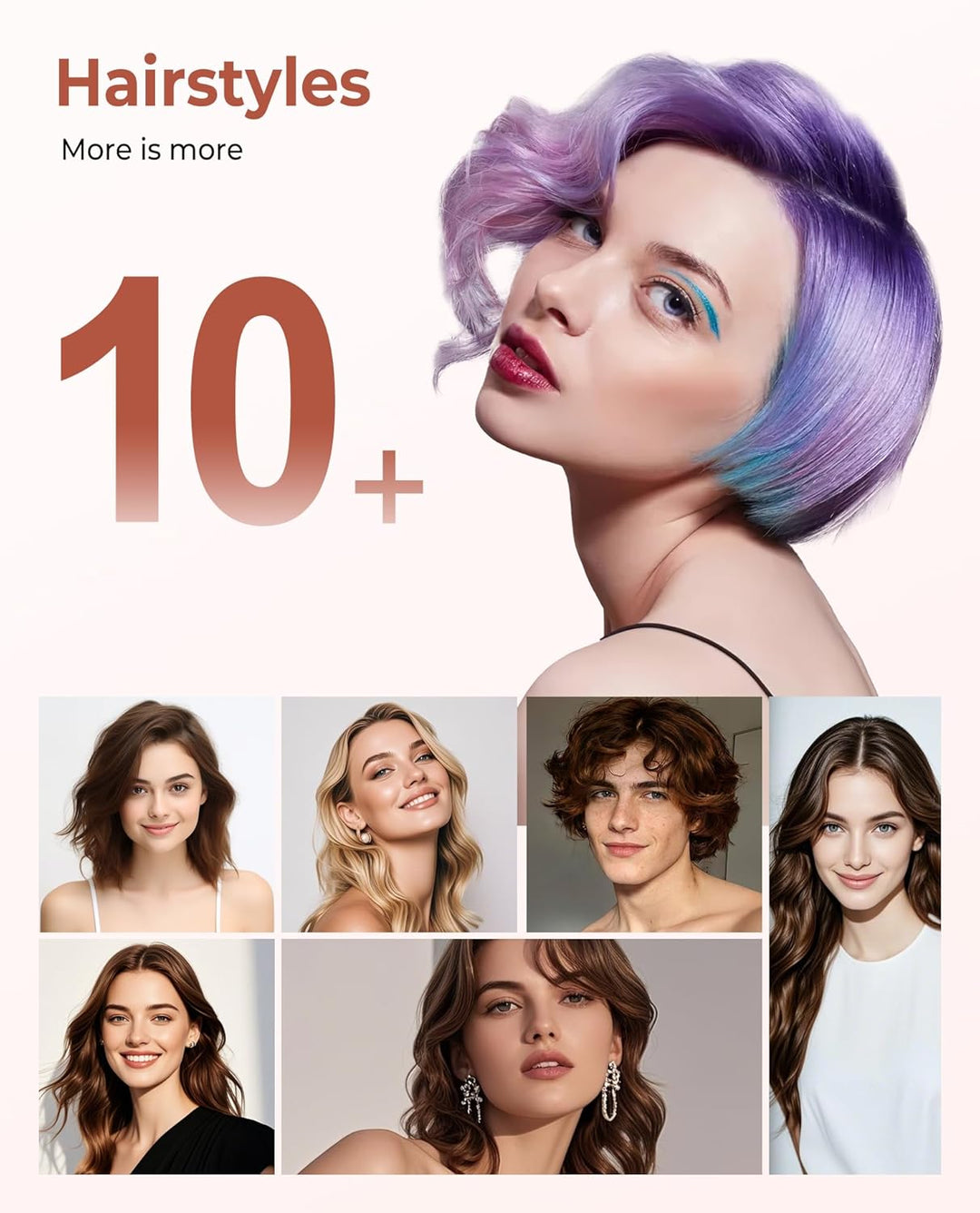 UKLISS Mini Lockenstab für Kurze Haare, 25mm Reise Lockenstab Kleine Locken, LCD Display 120-200℃, m