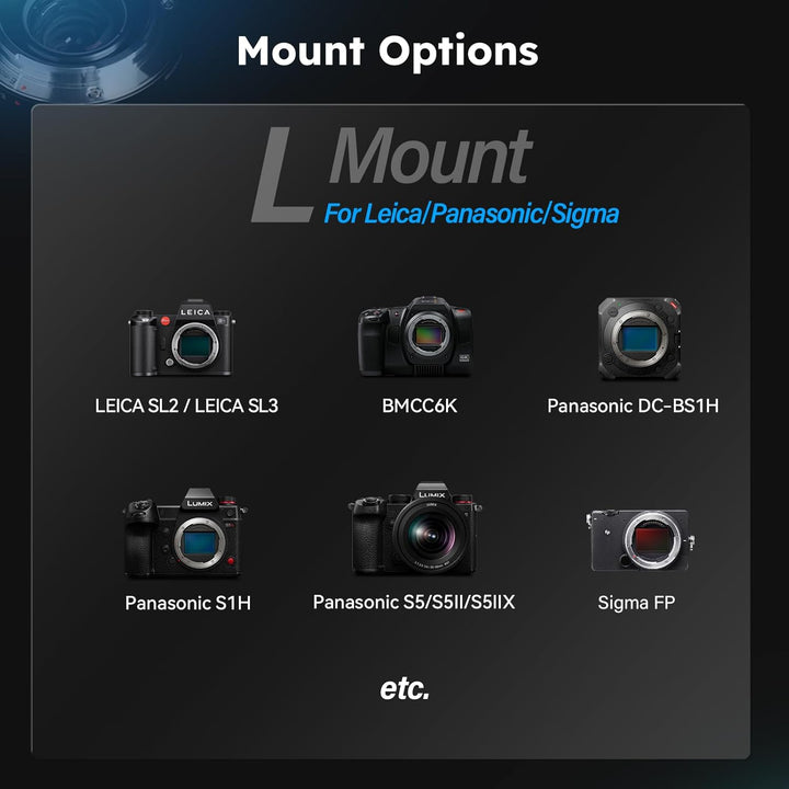 SIRUI Saturn 75mm T2.9 1.6X Vollformat Kohlefaser anamorphe Linse, Cine Objektiv weniger als 500 g (