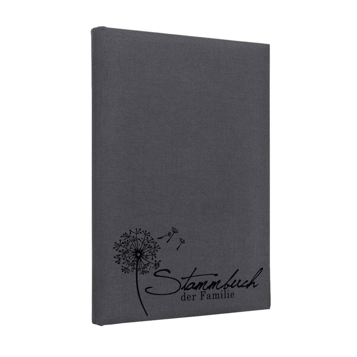 Hochzeitideal, Stammbuch der Familie Serie Boho Leinen dunkelgrau (Motiv5)