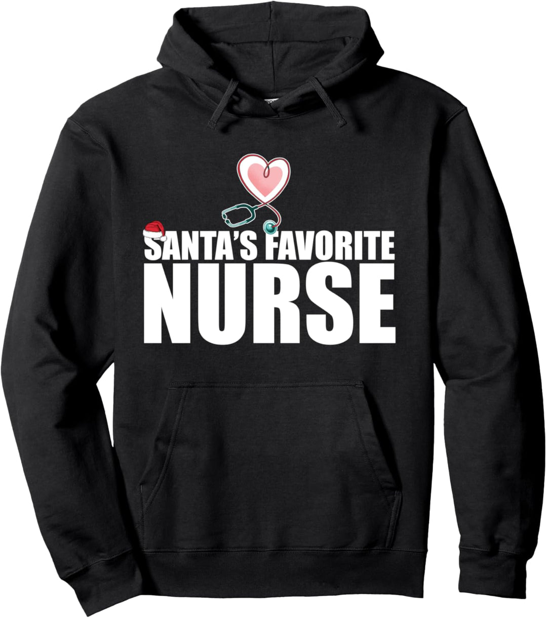 SANTA'S FAVORITE NURSE krankenschwester Weihnachts Meme Pullover Hoodie