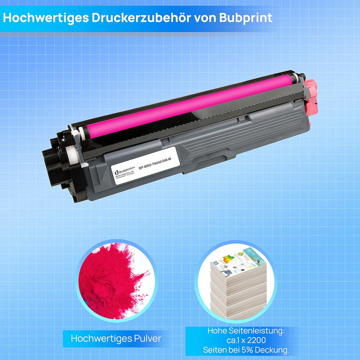 Bubprint Toner kompatibel als Ersatz für Brother TN-242M TN-246M für DCP-9017CDW DCP-9022CDW HL-3142