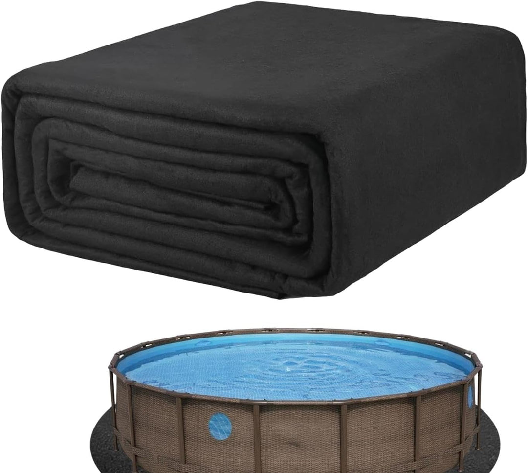 Pool Unterlage Outdoor, Poolunterlage Rund, Bodenschutzplane Swimmingpool, Poolmatten Schutzboden, S