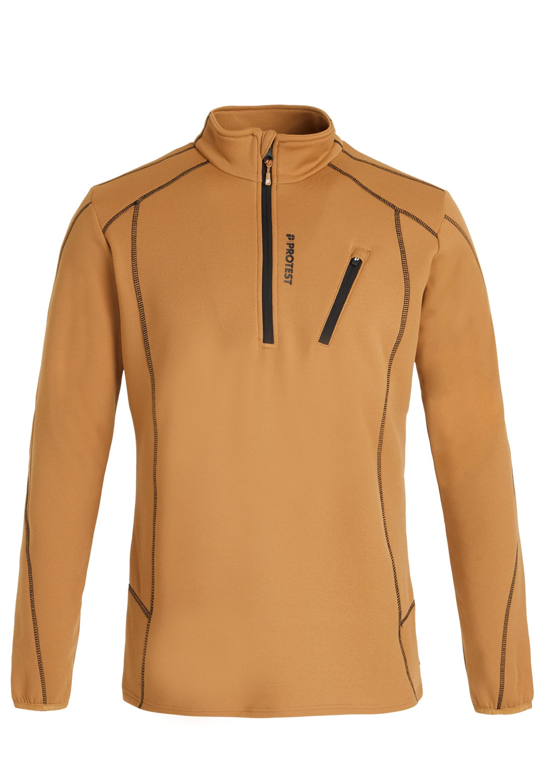 Protest Herren 1/4-reissverschluss HUMANS XS Fudgecamel, XS Fudgecamel