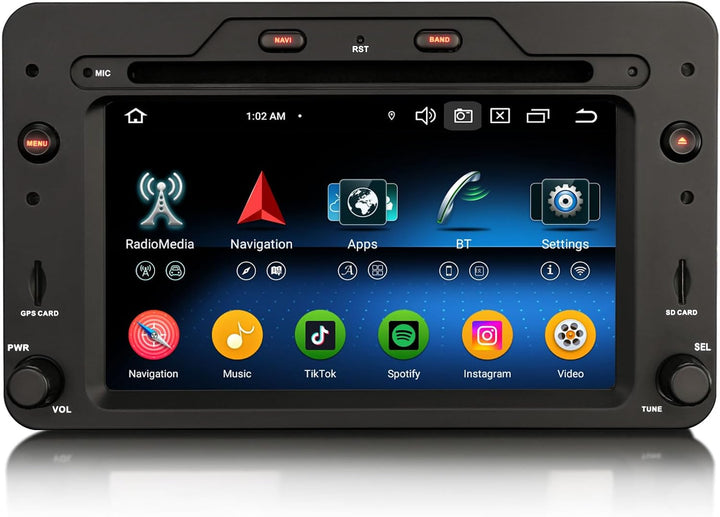 Erisin 8-Kern 4GB+64GB Android 14 Autoradio GPS Navi für Alfa Romeo Brera Spider 159 Sportwagon DVD