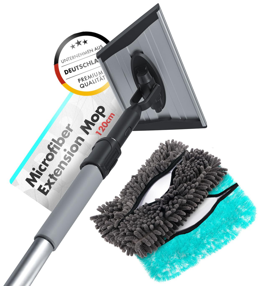 Chemicalworkz Microfiber Extension Mop | Ausziehbare Autowaschbürste mit Teleskopstiel bis 120 cm |
