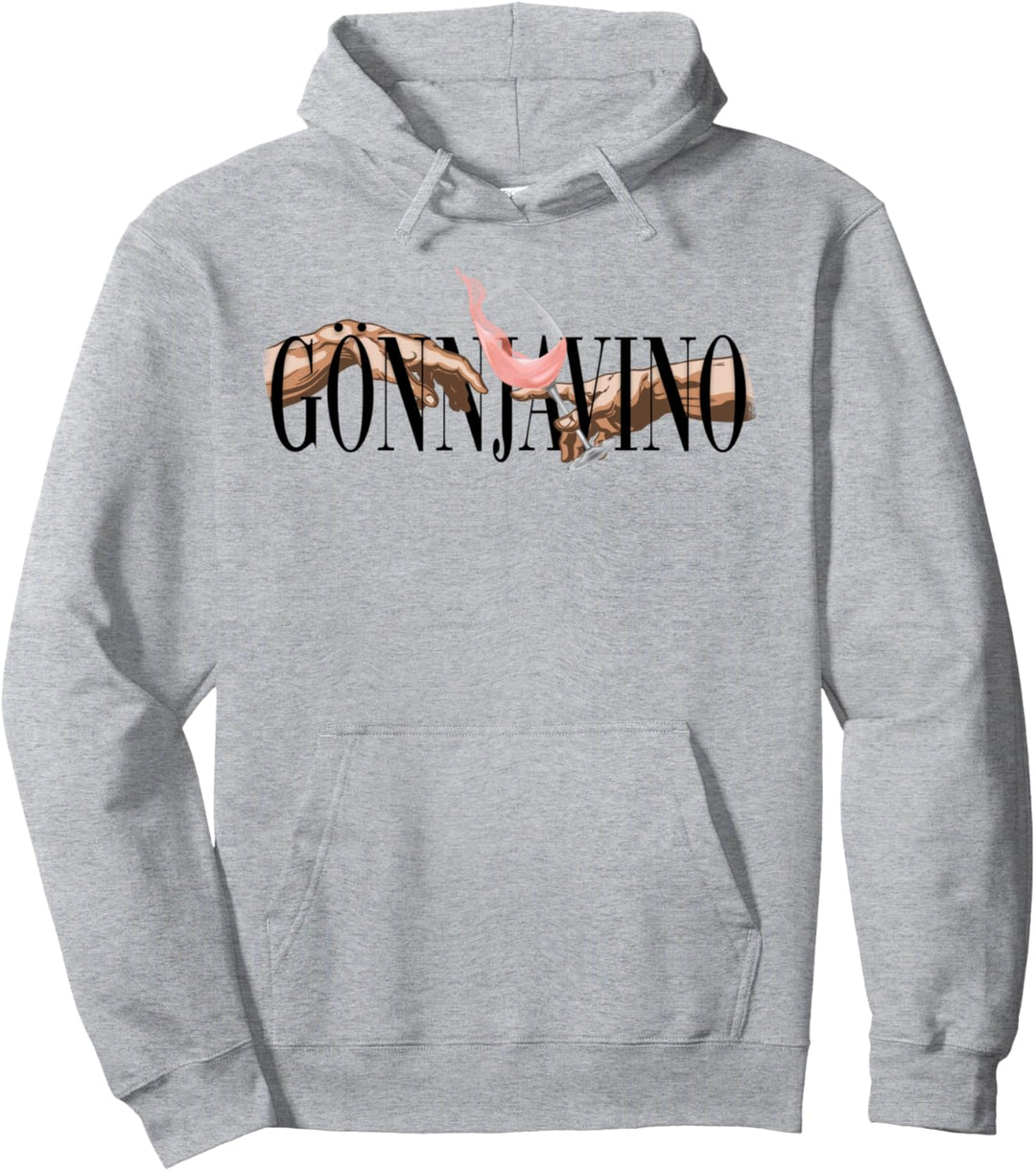 GÖNNJAVINO. Adam Wein Roséwein. Die Erschaffung Adams Fun Pullover Hoodie