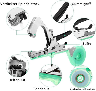 Bindezange für Pflanzen,Pflanzen Bindemaschine,Bindezange Tapetool Hand Bindemaschine für Weinberg T