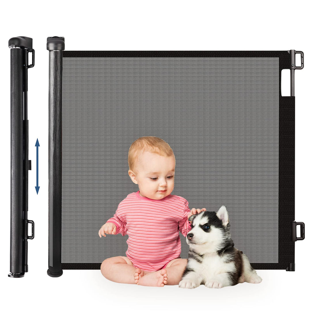 HollyHOME Treppenschutzgitter Ausziehbar 0-180cm, Extra Breit Babygitter, Einhandbedienung, Türschut
