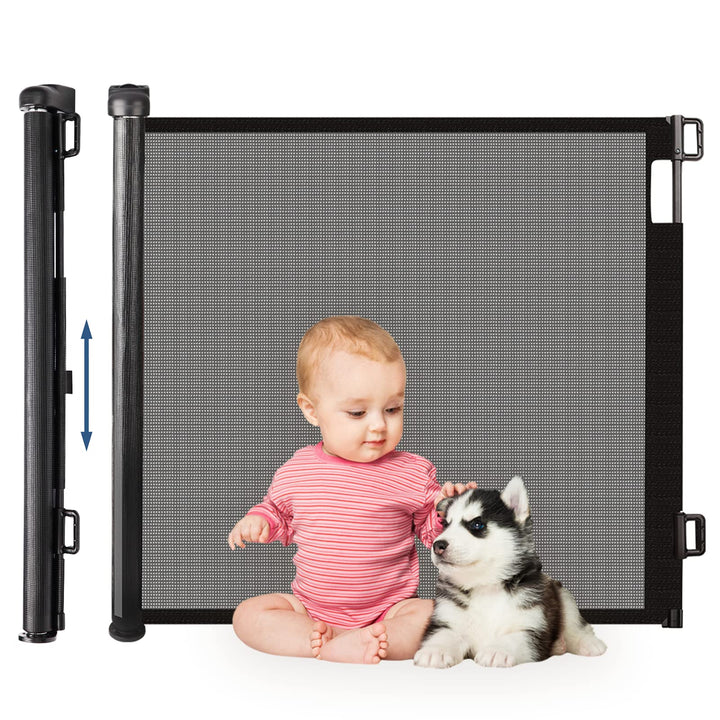 HollyHOME Treppenschutzgitter Ausziehbar 0-180cm, Extra Breit Babygitter, Einhandbedienung, Türschut