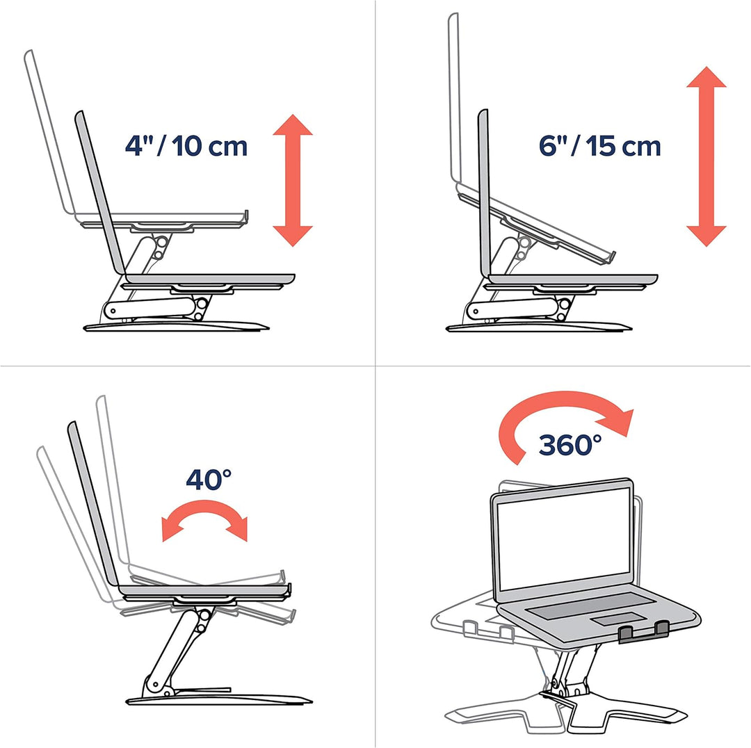Neo-Flex® Notebookhalterung mit Lift Standfuss Schreibtisch, Schreibtisch