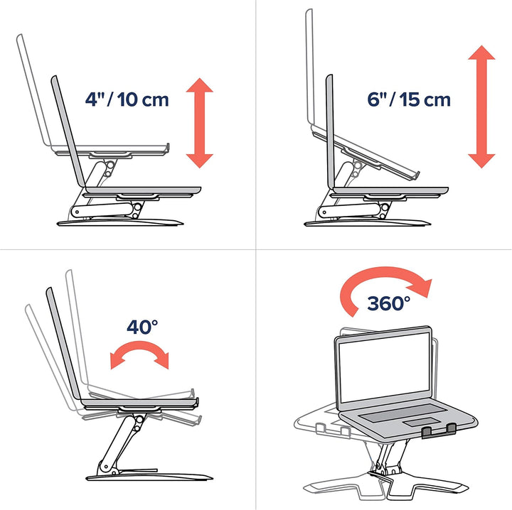 Neo-Flex® Notebookhalterung mit Lift Standfuss Schreibtisch, Schreibtisch