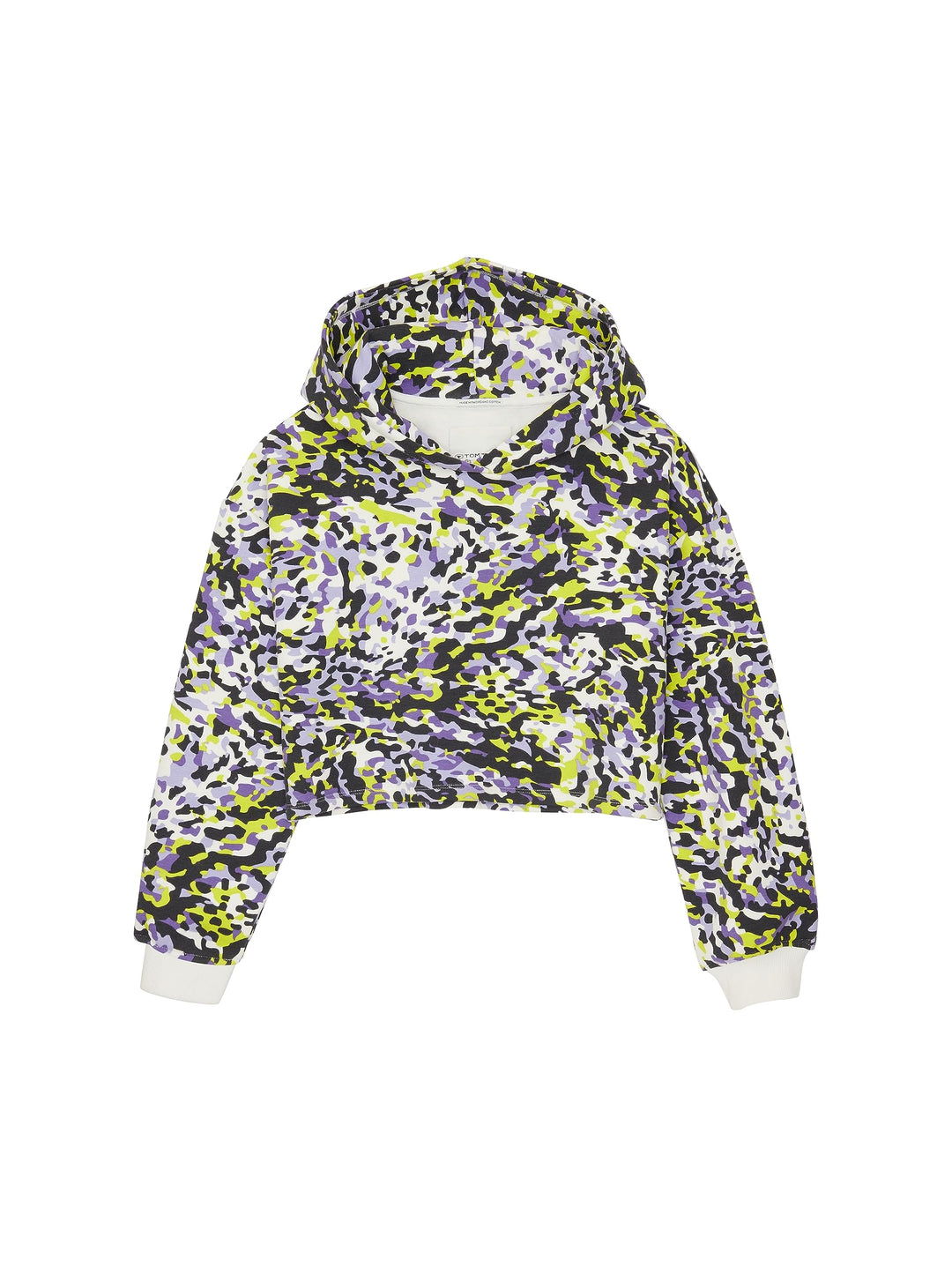 TOM TAILOR Mädchen Cropped Hoodie mit Muster 128 33751 - Large Multicolor Spotted Print, 128 33751 -