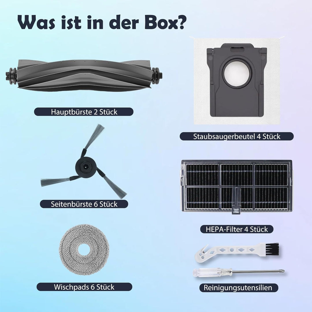 Zubehör Ersatz für Dreame L50 Ultra AE, L10s Ultra Gen 3, L40 Ultra | X40 Ultra Complete, Mova P50/P