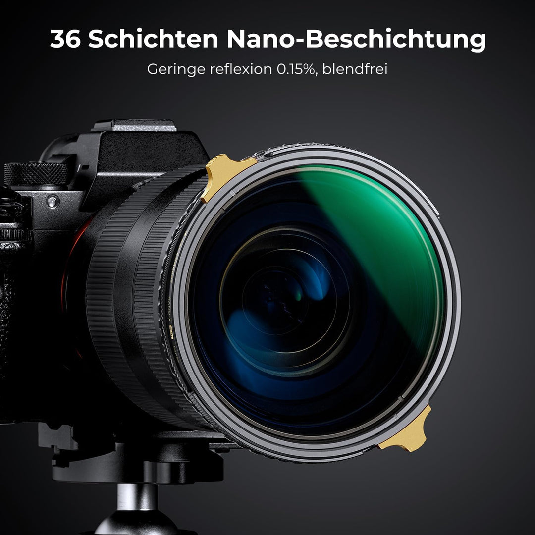 K&F CONCEPT ND2-32&Polfilter (CPL) 82mm 2-in-1 Multifunktionsfilter (Nano-Xcel Pro Serie), 82mm