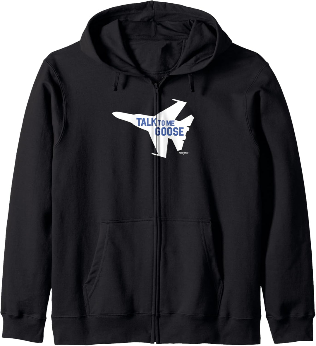 Top Gun sprechen mit mir Goose Silhouette Kapuzenjacke