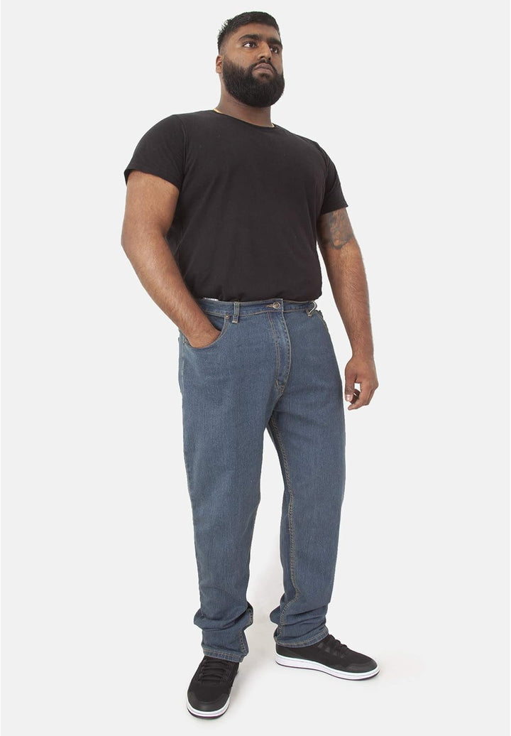 Duke Herren Rockford Kingsize Komfort Fit Jeans, 32W / 34L