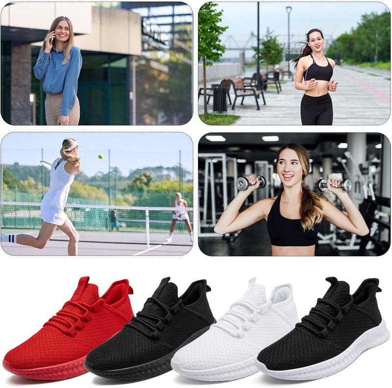 AZSDXS Turnschuhe Damen Bequeme Laufschuhe Sportschuhe Schnür Sommerschuhe Running Tennisschuhe Atmu