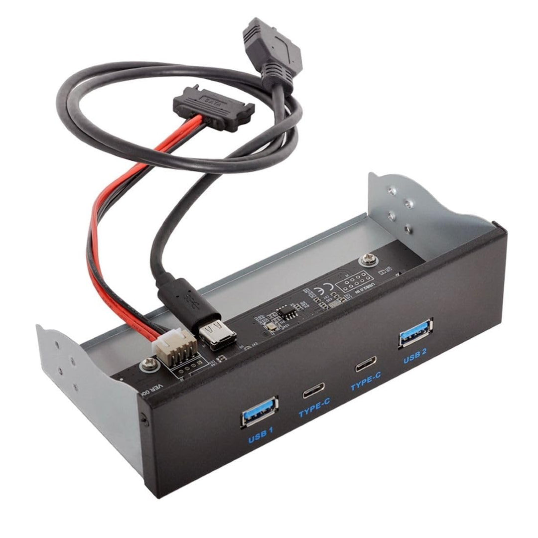 ChenYang 5,25" Frontpanel CD ROM Laufwerk USB 3.0 und USB C Hub mit 4 Anschlüssen Motherboard Adapte