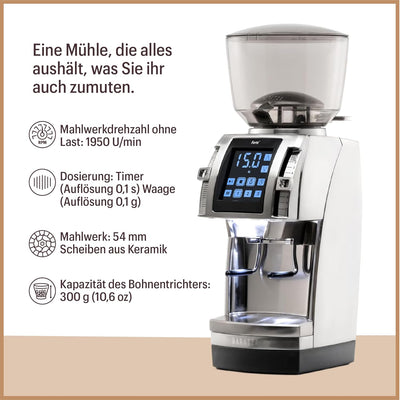 Baratza - Forte AP 230V Kaffeemühle - Elektrische Kaffeemühle mit Mahlwerk, Edelstahl ZCG1085SIL4FEU