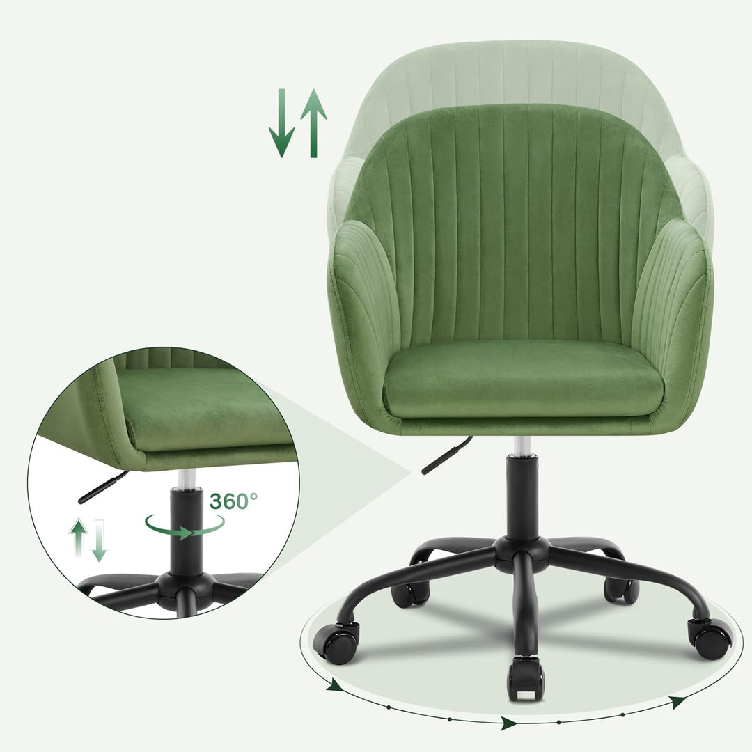 WOLTU Schreibtischstuhl, Bürostuhl ergonomisch, Homeoffice Stuhl höhenverstellbar, Schminkstuhl mit