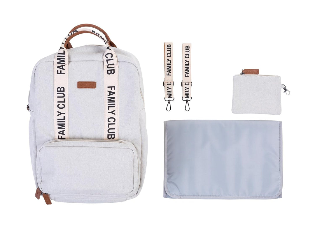 CHILDHOME, Wickelrucksack Family Bag Club, Grosses Fassungsvermögen, Multifunktional, Wickelunterlag