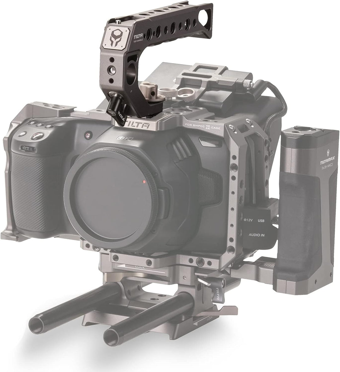 Tilta Quick Release Top Griff – (für BMPCC 4K/6K und die meisten DSLR/spiegellosen Kameras) (Tilta G