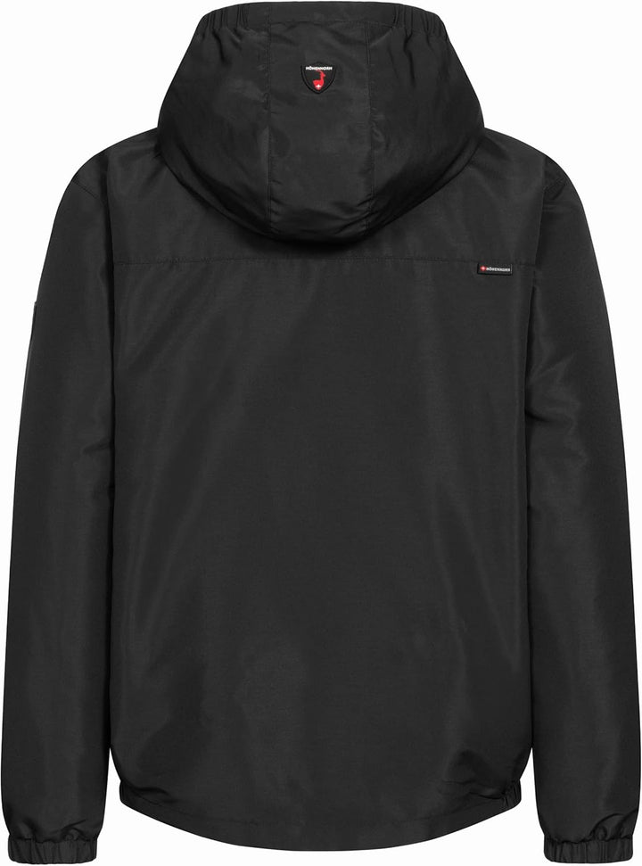 Höhenhorn Craxel Kinder Jungen Mädchen Jacke Windbreaker Gefüttert mit Brusttasche 116 Schwarz, 116