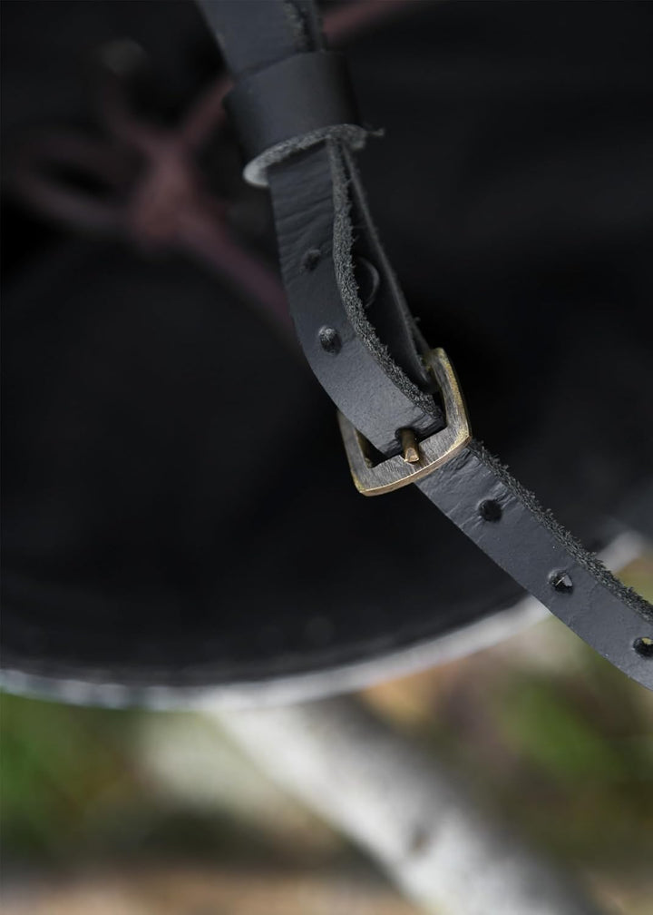 Ulfberth Konischer Nasalhelm | Tschechicher Olmütz Helm | Normannen Helm aus 2 mm Stahl mit verstärk