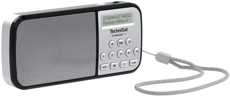 TechniSat TECHNIRADIO RDR – portables DAB+/UKW Radio (LCD-Display, Favoritenspeicher, Direktwahltast