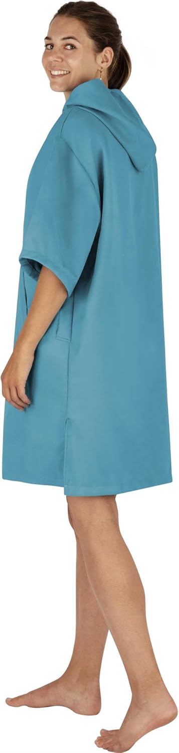 normani Unisex Badeponcho - Badehandtuch mit Kapuze aus Mikrofaser - schnelltrocknend und mit kleine