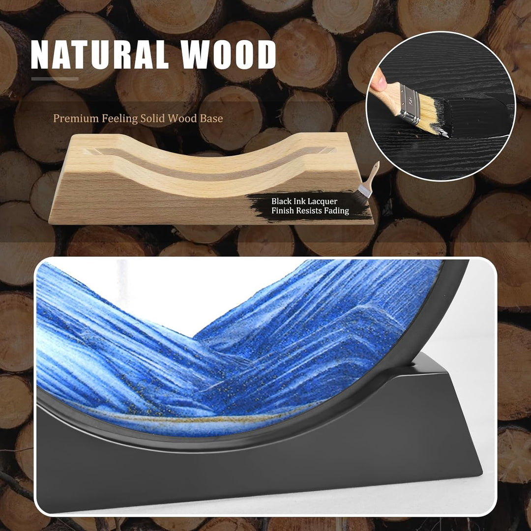 Wai Danie Sandbilder zum Drehen 3D Sandscape - die Sandkunst in Tiefsee Fliessende Sandmalerei Gesch