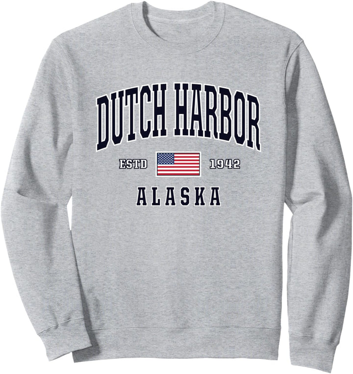 USA Flagge Stars & Stripes Niederländischer Harbor Alaska Sweatshirt