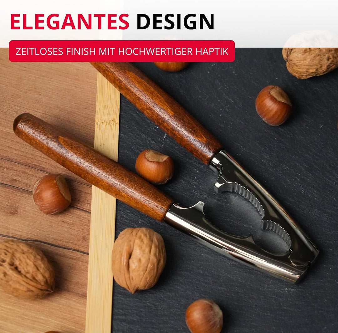 Westmark Nussknacker Estetico – mit Holzgriffen, Made in Germany, Estetico