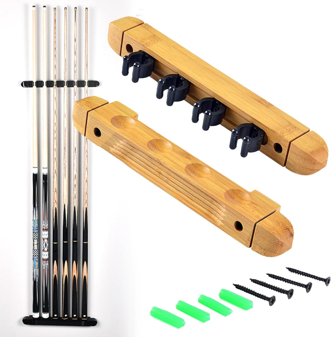 4 Löcher Billard Queue Halter Wandmontierter, Holds 4 Cues Billard Billardqueue-Rack, Pool Wall Moun