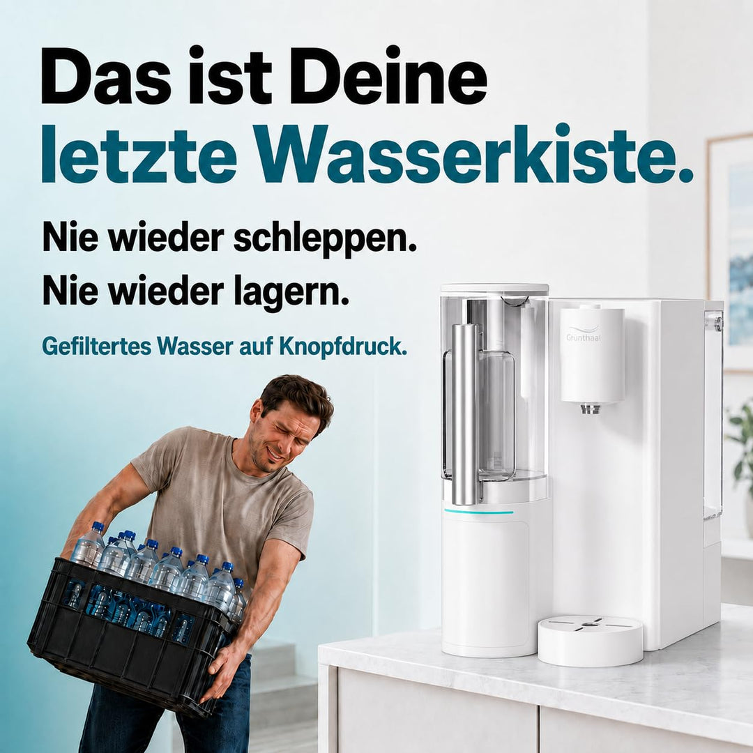 Osmoseanlage Auftisch AquaLiva elan | Umkehrosmoseanlage Trinkwasser | Ohne Installation | Wasserfil
