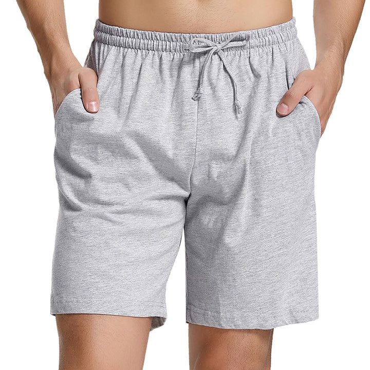 Irdcomps Herren Schlafanzughose Baumwolle Kurz Pyjamahose Schlafhose Schlafshorts Sommer Bermudahose