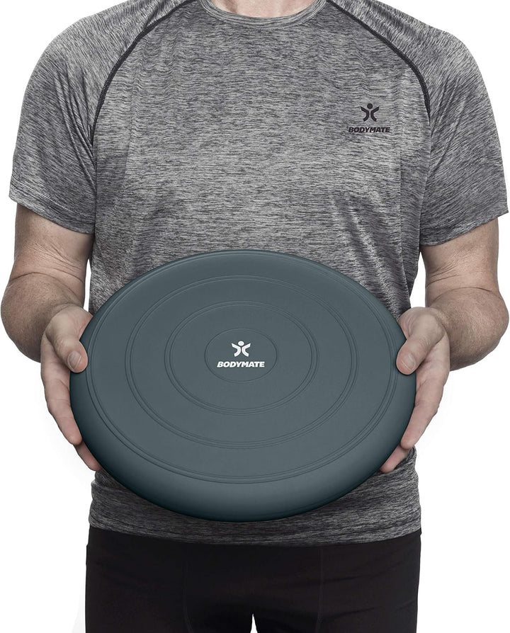 BODYMATE Ballsitzkissen COMFORT inkl. Pumpe 33cm Durchmesser - Balance-Kissen, Sitzballkissen, Luftk
